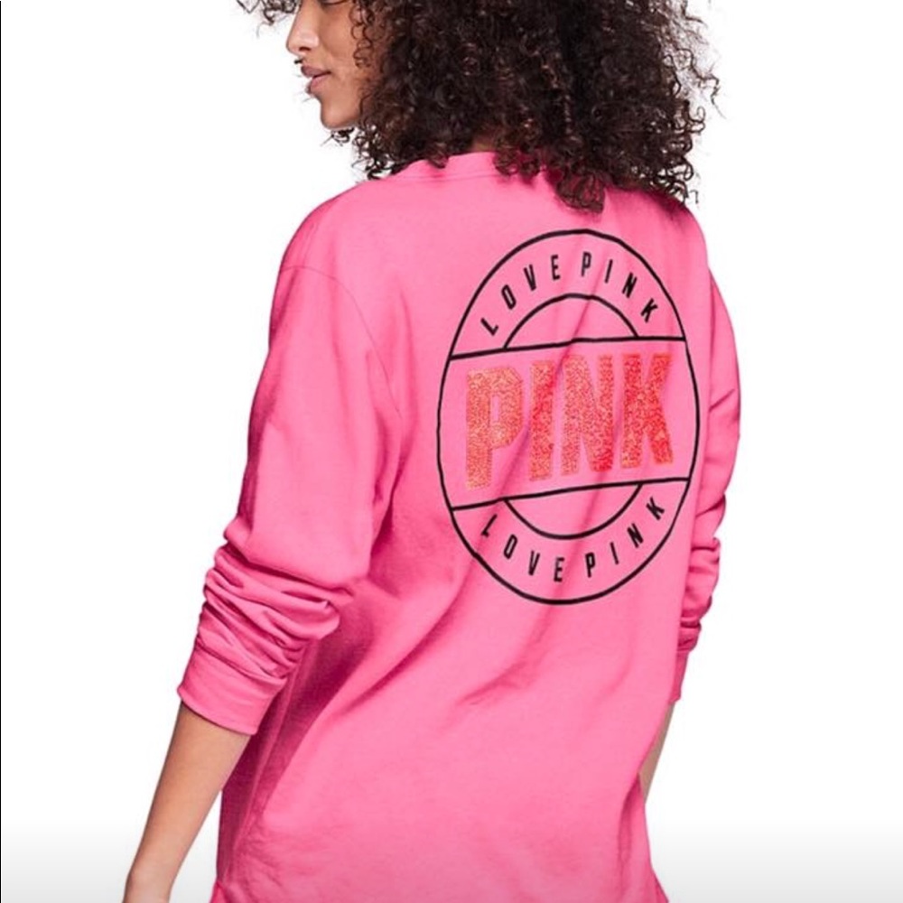 Vs NWT pink bling shirt